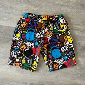 💥 RARE - A Bathing Ape “Milo”Short 💥 appx:S-M Boy Sz ( Bape Sz 140)